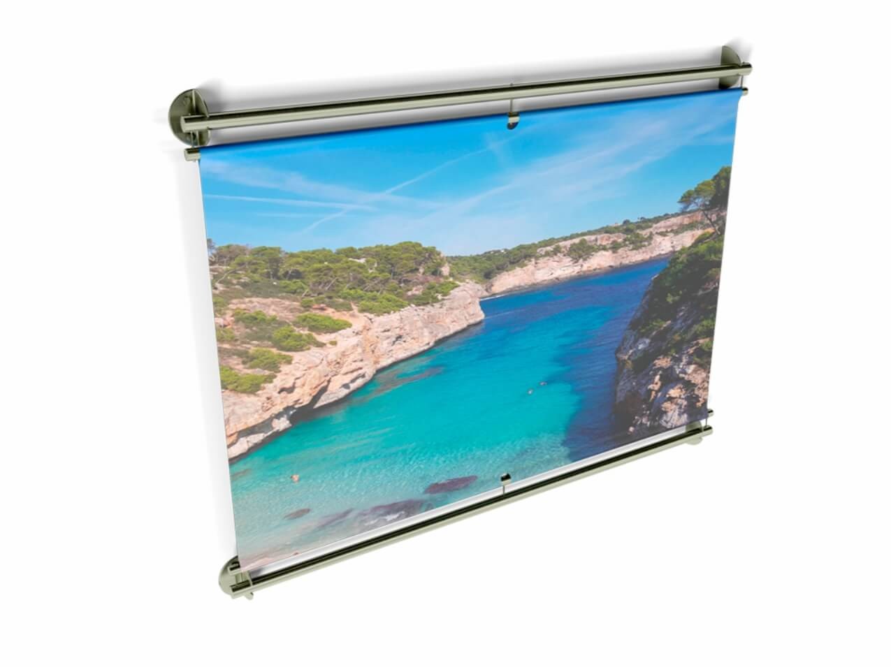 Bannerhalter Wand Edelstahl 200cm Bannerhalter Wand Edelstahl 200cm