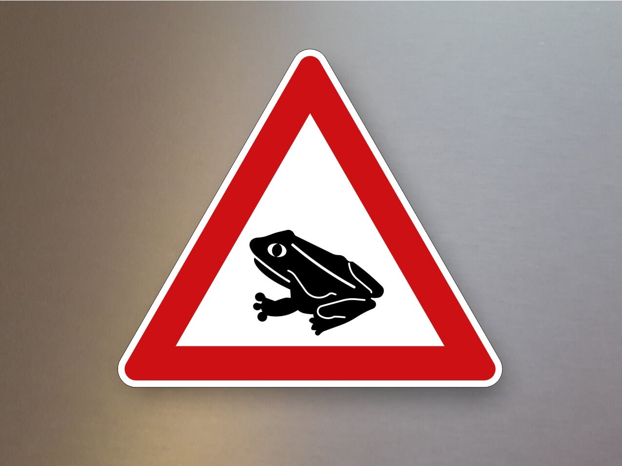 Verkehrsschild Amphibienwanderung, Aufstellung rechts 101-14 Verkehrsschild Amphibienwanderung, Aufstellung rechts 101-14