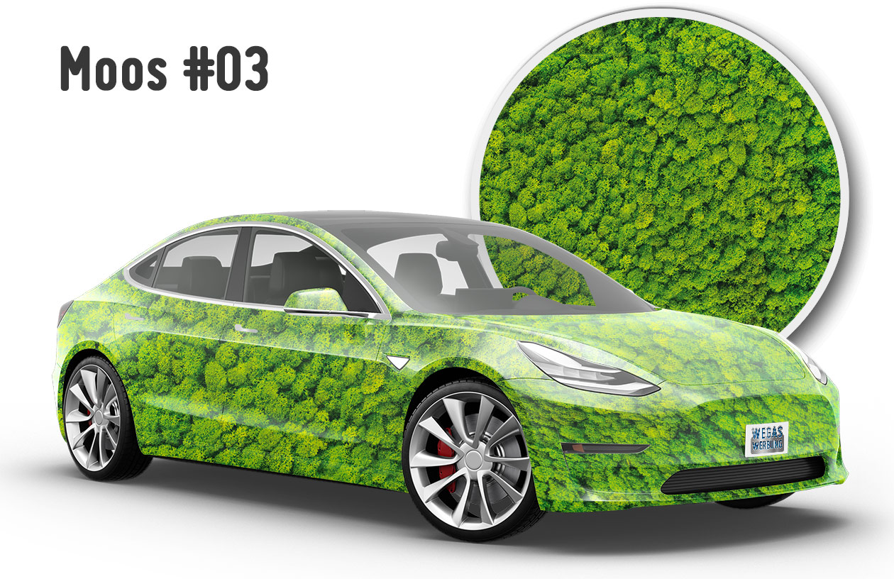 Viele Motivdrucke auf Autofolie für Car Wrapping