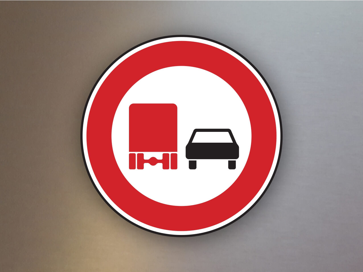 Verkehrsschilder-Verbotszeichen-VZ277-Ueberholverbot-fuer-Kraftfahrzeuge-mit-einer-zulaessigen-Gesamtmasse