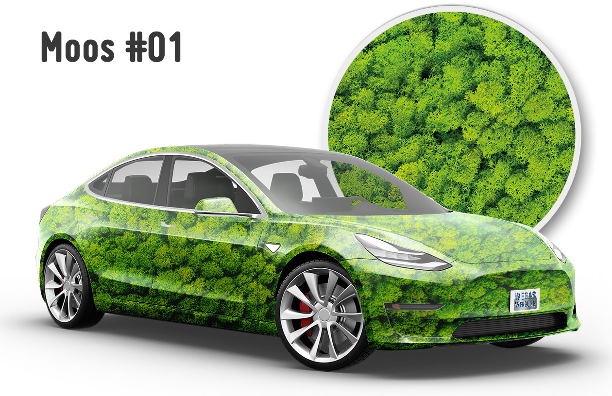 Viele Motivdrucke auf Autofolie für Car Wrapping
