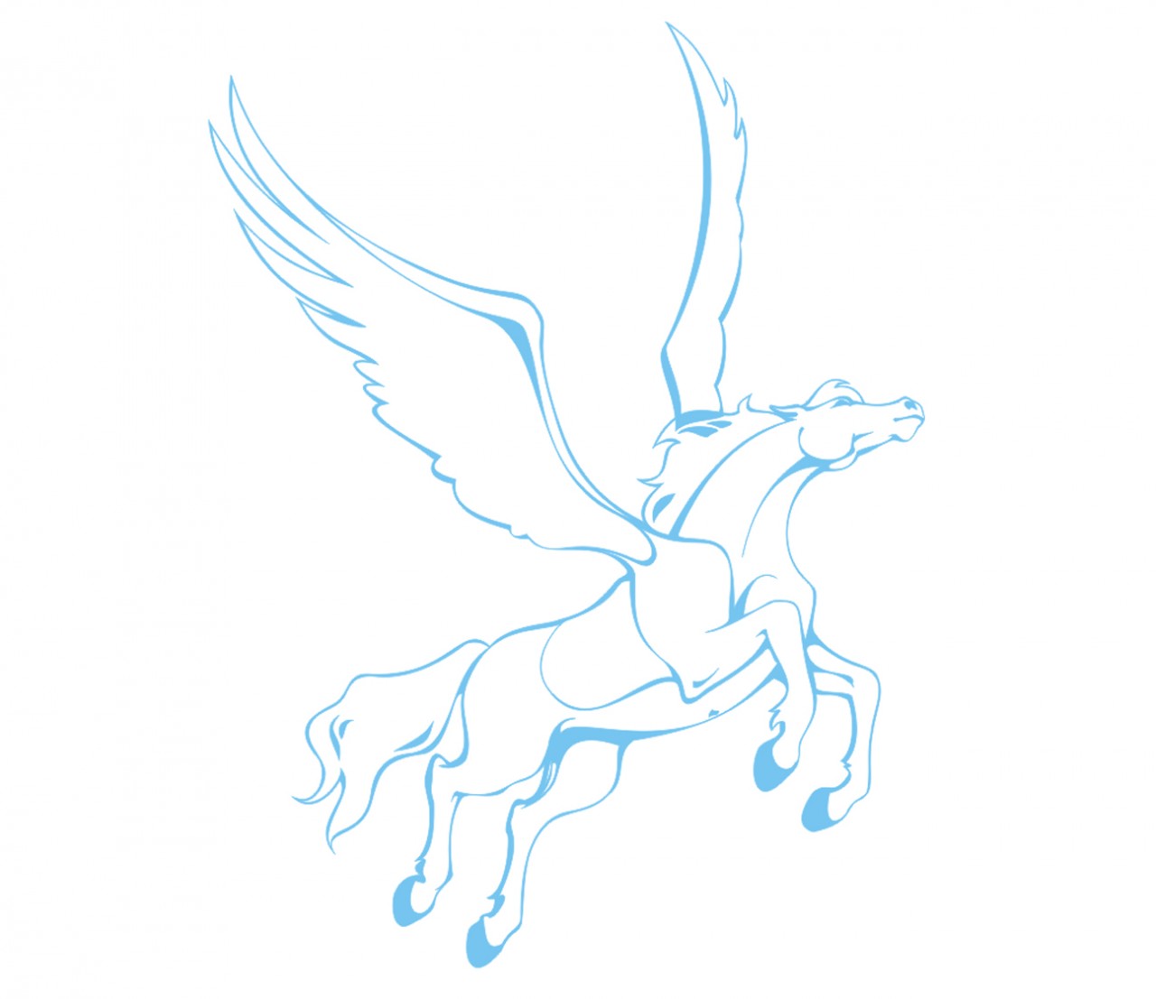 FANTASY Einhorn, Pegasus Wandtattoo FANTASY Einhorn, Pegasus Wandtattoo