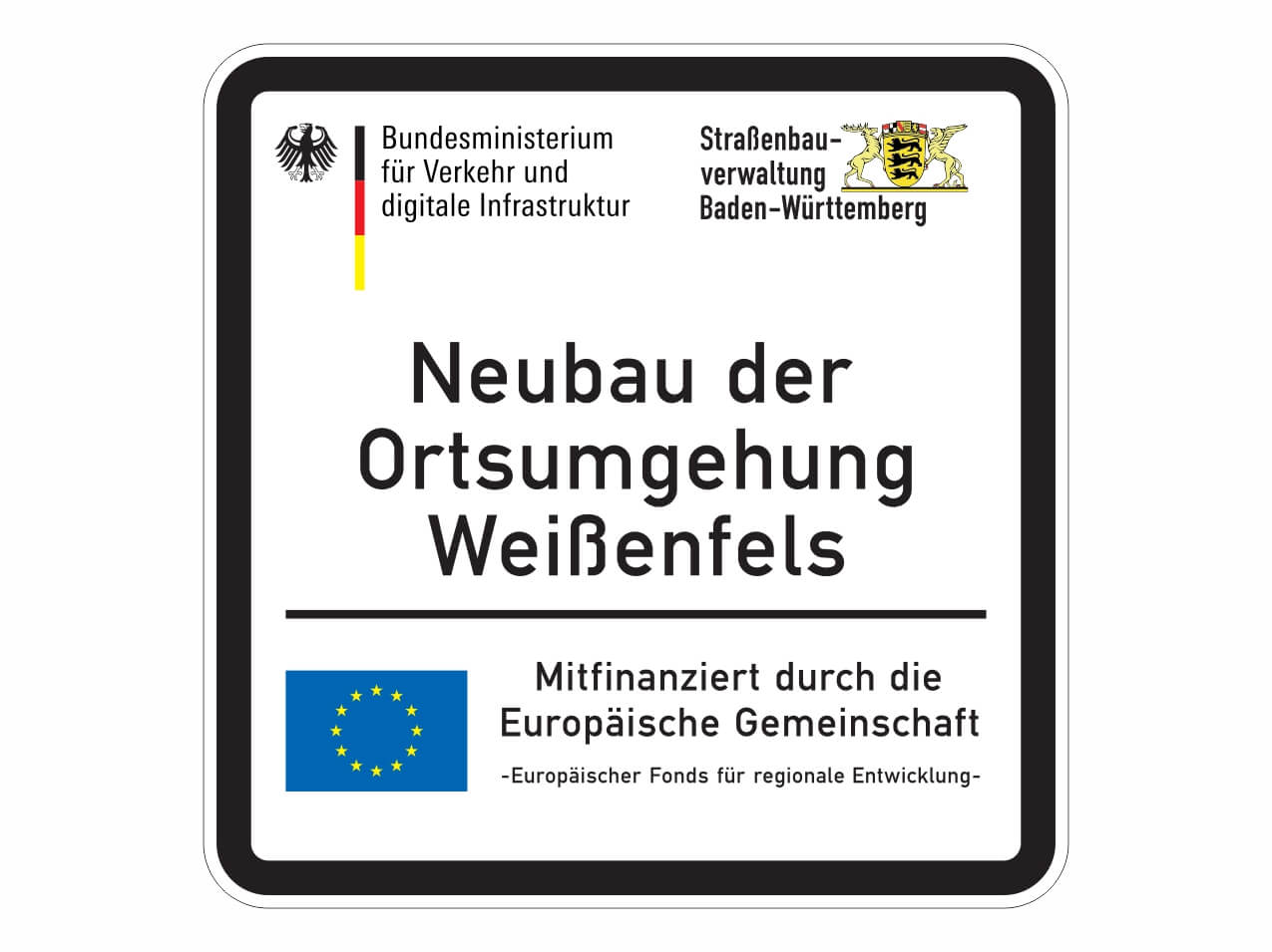 Baustelleninformationsschild-2x2m-ReflexionsklasseRA2