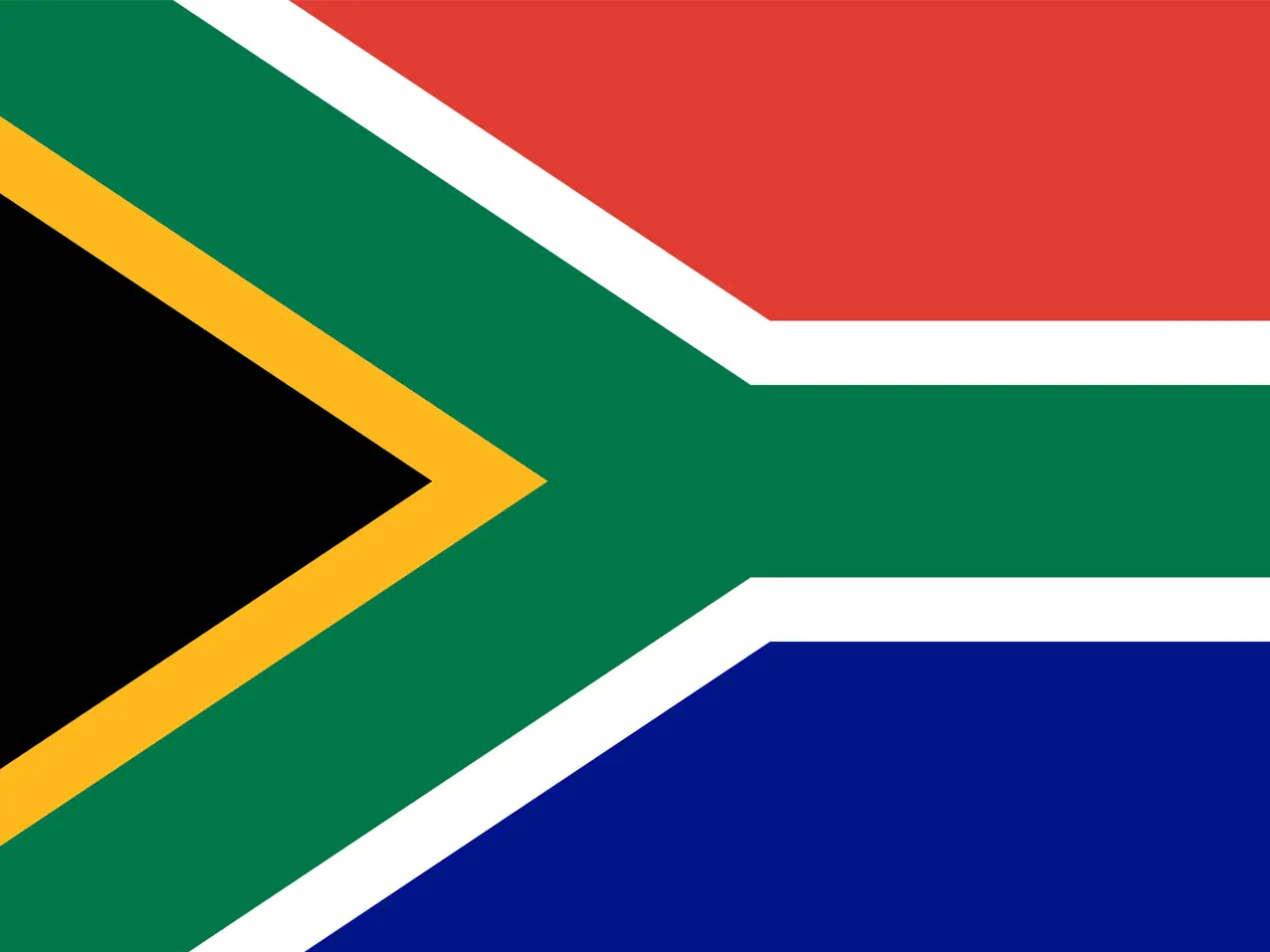 Fussball-Weltmeisterschaft-WM-2026-Nationalflagge-Suedafrika