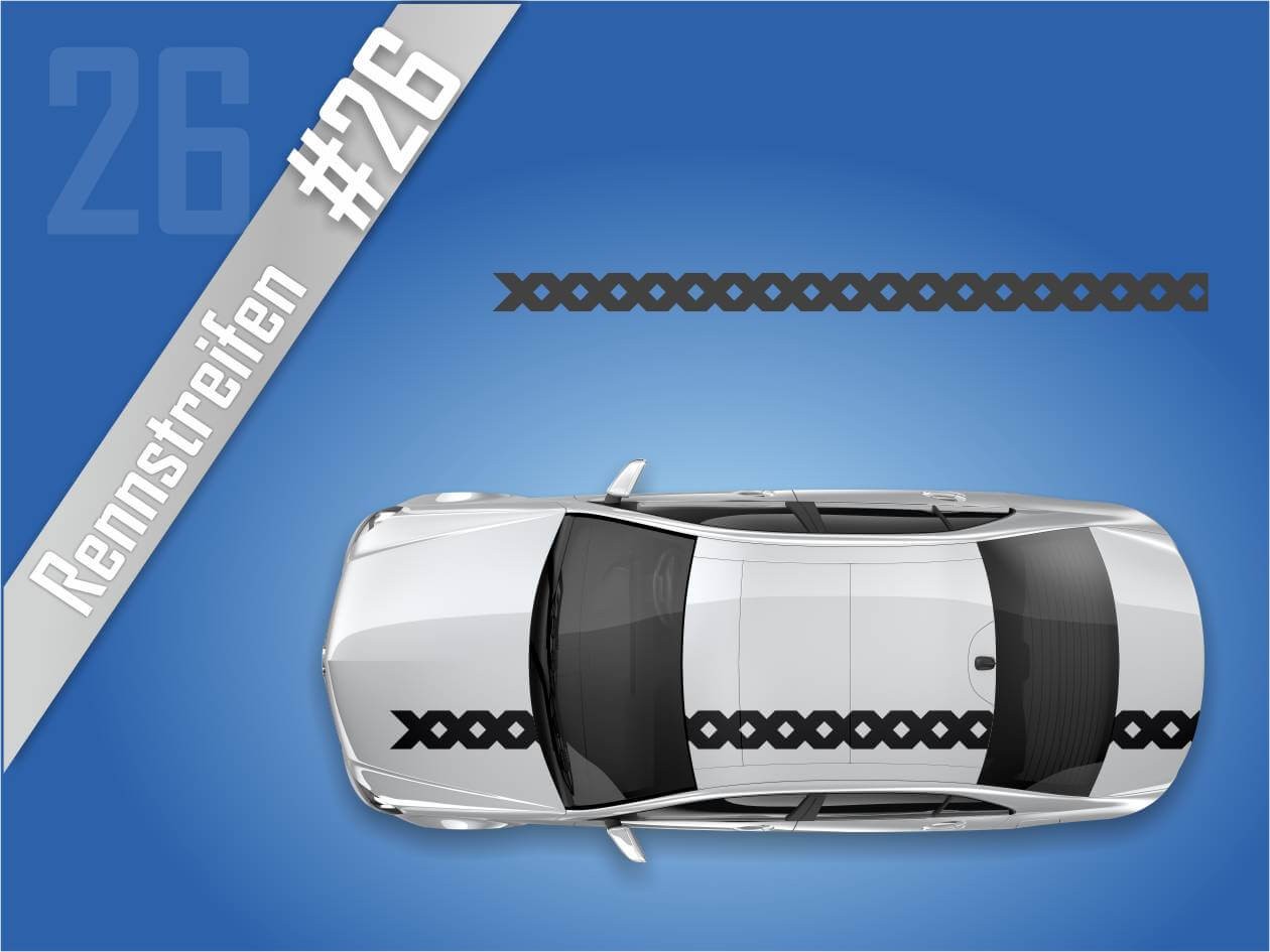 Autostreifen Rennstreifen Rallye Streifen #2126 Autostreifen Rennstreifen Rallye Streifen #2126