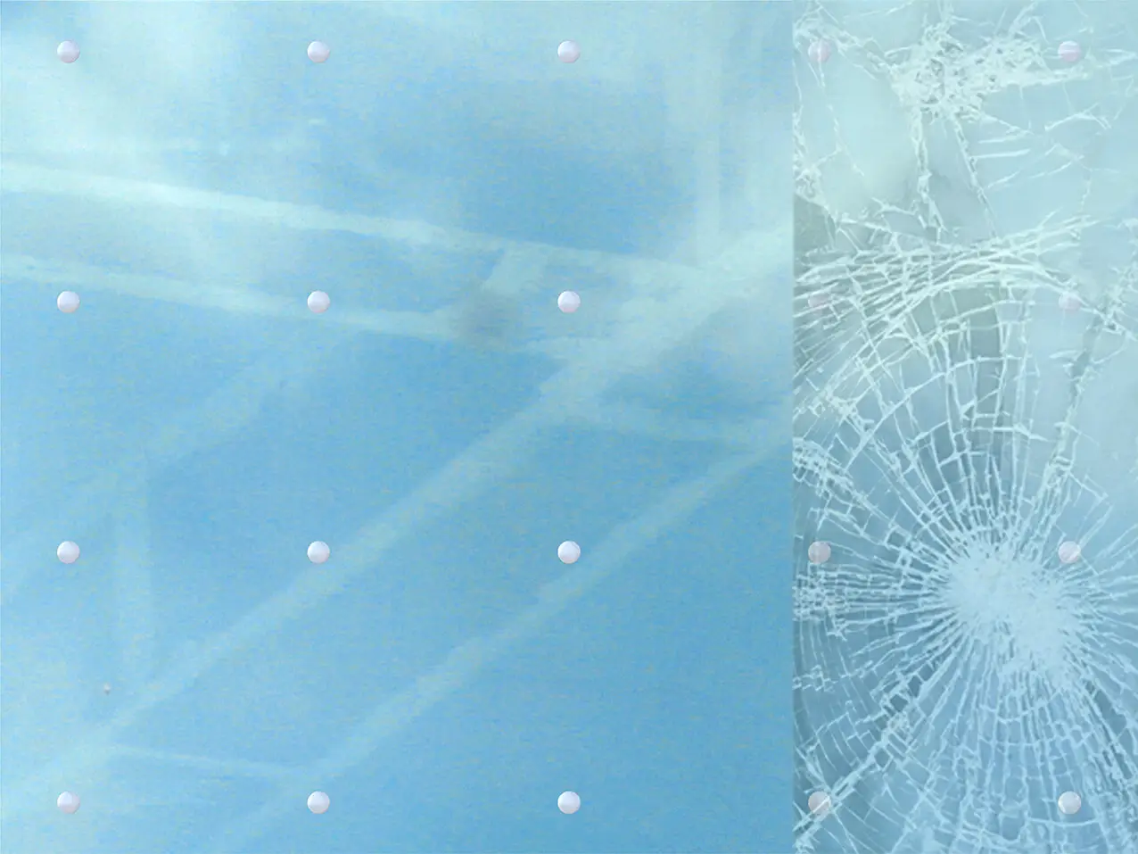 Vogelschutzfolie-Punkte-silber-Splitterschutzfolie-3001