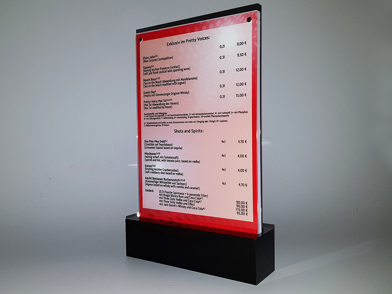 Tischaufsteller DIN A5 mit Licht Gebraucht 20% Rabatt Tischaufsteller DIN A5 mit Licht Gebraucht 20% Rabatt