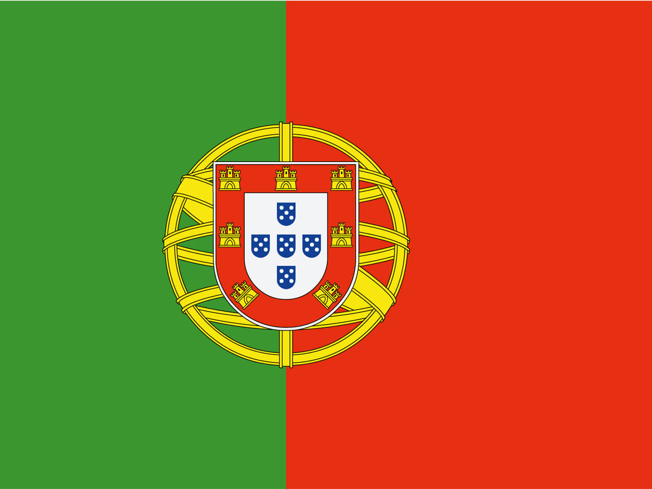 Fussball Nationalflagge Portugal Fussball Nationalflagge Portugal