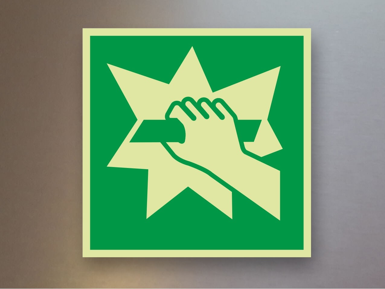 Rettungszeichen Notausgangvorrichtung E008 Alu Rettungszeichen Notausgangvorrichtung E008 Alu