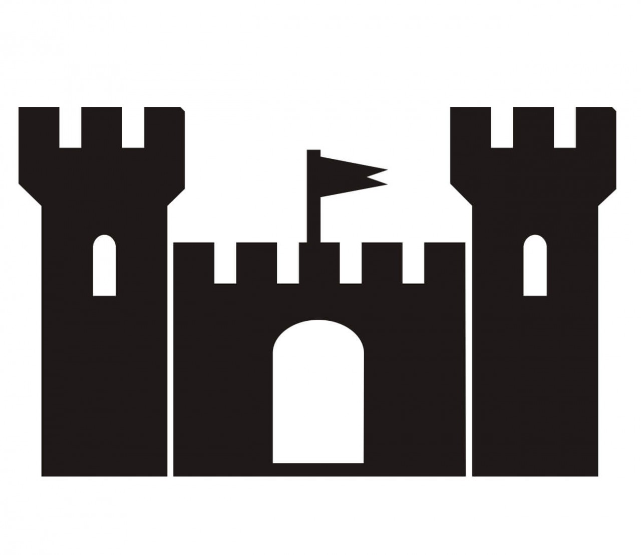 STADT Burg, Festung als Wandtattoo