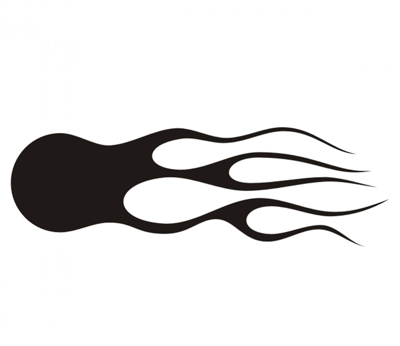 Flammen - Tattoo - Folienaufkleber Nr. 34 Flammen - Tattoo - Folienaufkleber Nr. 34