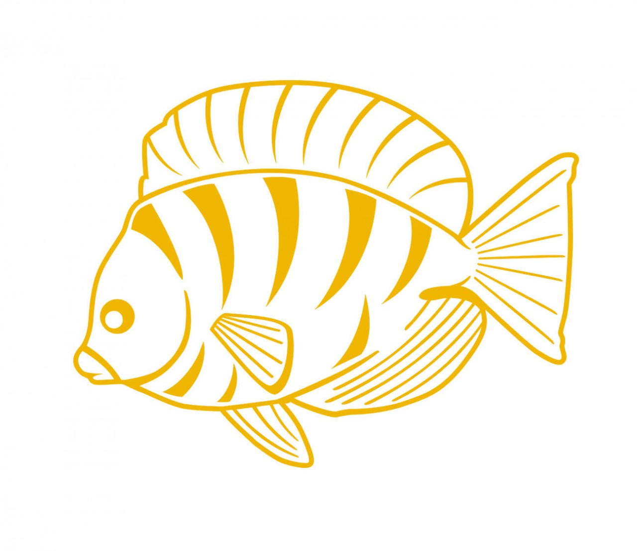 TIERE Zierfisch als Wandtattoo TIERE Zierfisch als Wandtattoo