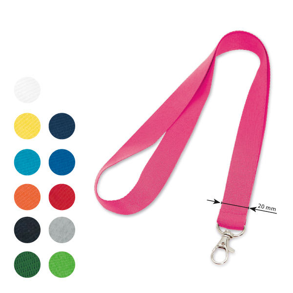Schlüsselband Lanyard 20 mm Color, 1 farbig bedruckt Schlüsselband Lanyard 20 mm Color, 1 farbig bedruckt