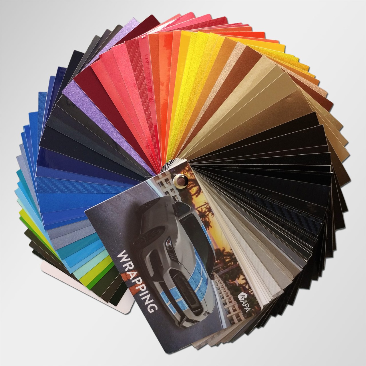 Farbheft, Farbfächer FT System Autofolie CARBON, METALLIC, LEDER, STOFF, HOLZ, GLANZ, MATT Wrap Farbheft, Farbfächer FT System Autofolie CARBON, METALLIC, LEDER, STOFF, HOLZ, GLANZ, MATT Wrap