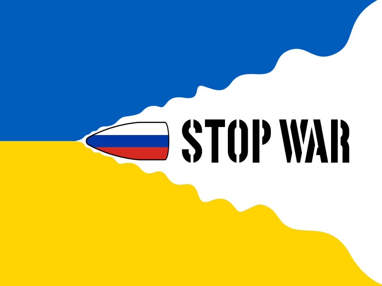 Fahne Ukraine Stop War Krieg Fahne Ukraine Stop War Krieg