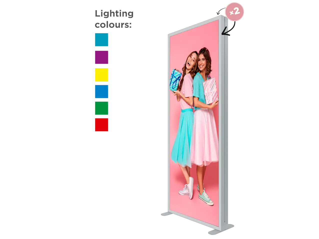 LED RGB Maxi Frame Bilderrahmen Aufsteller 524