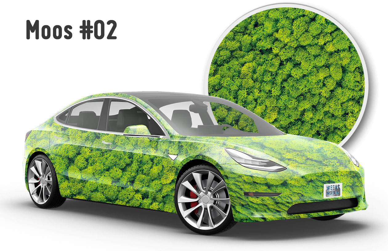 Viele Motivdrucke auf Autofolie für Car Wrapping