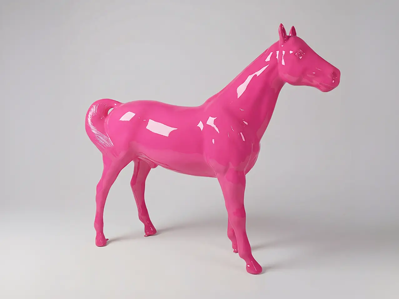 3D-XXL-Pferdefigur-lebensgross-245x200cm-color-pink