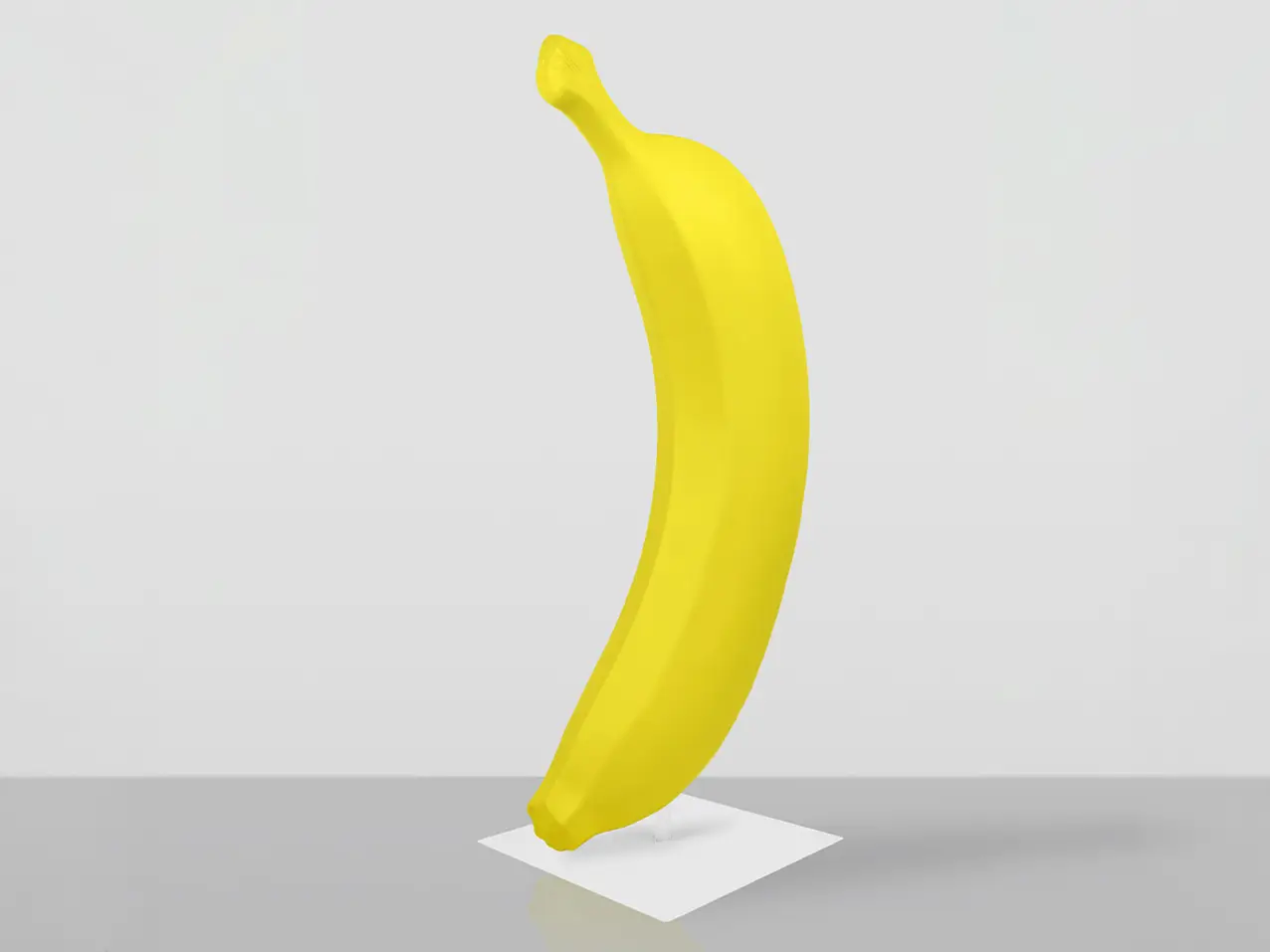 3D-XL-Werbefigur-Werbeaufsteller-Banane-auf-Sockel-170cm