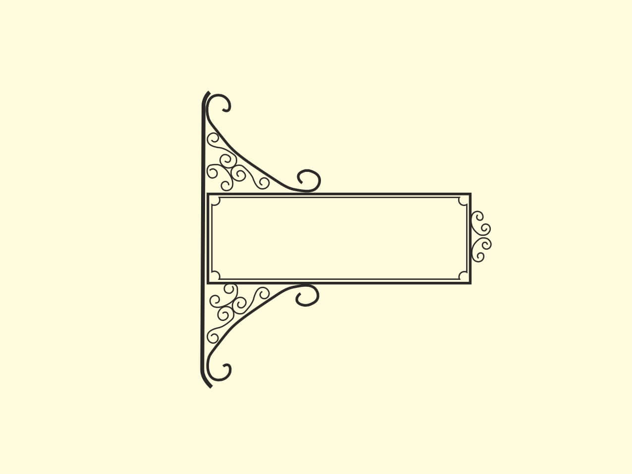 Ausleger-Schild-Nostalgie-Antik-Vintage-Barock-Klassik-1903