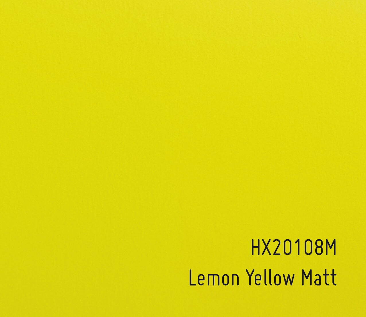 Autofolie Hexis HX20108M - Lemon Yellow Matt Autofolie Hexis HX20108M - Lemon Yellow Matt