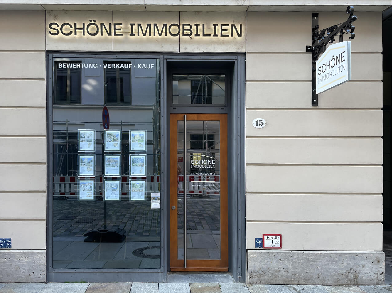760-Immobilien-Werbung-Leuchtbuchstaben-Antik-Ausleger-Leuchtdisplay