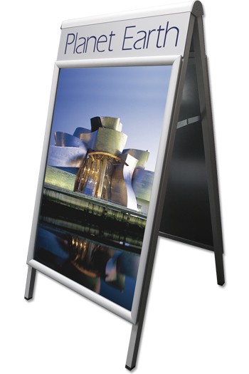 Kundenstopper Aluminium Star mit Logo 115 Kundenstopper Aluminium Star mit Logo 115