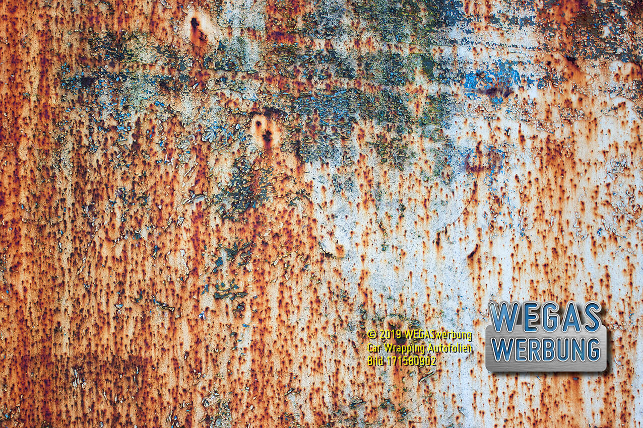 METALL ROST EXTREM stark verrostet 013 + 014 blau