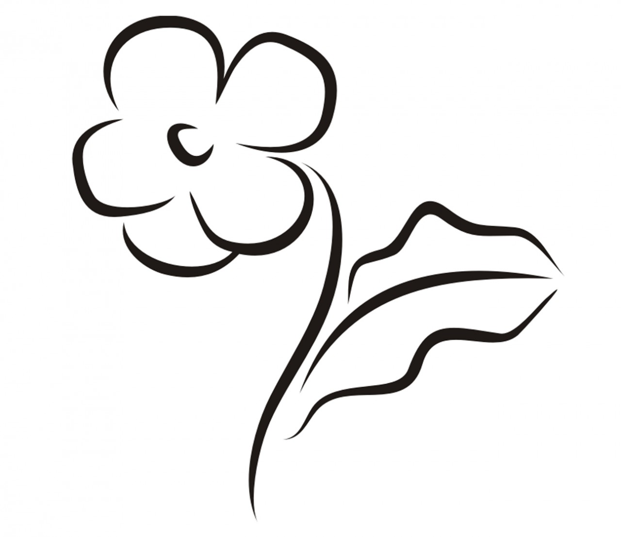 PFLANZEN Blume Wandtattoo