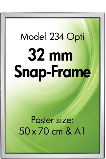 Klapprahmen 32mm Alu silber Snap Frame Bilderrahmen 234 Klapprahmen 32mm Alu silber Snap Frame Bilderrahmen 234