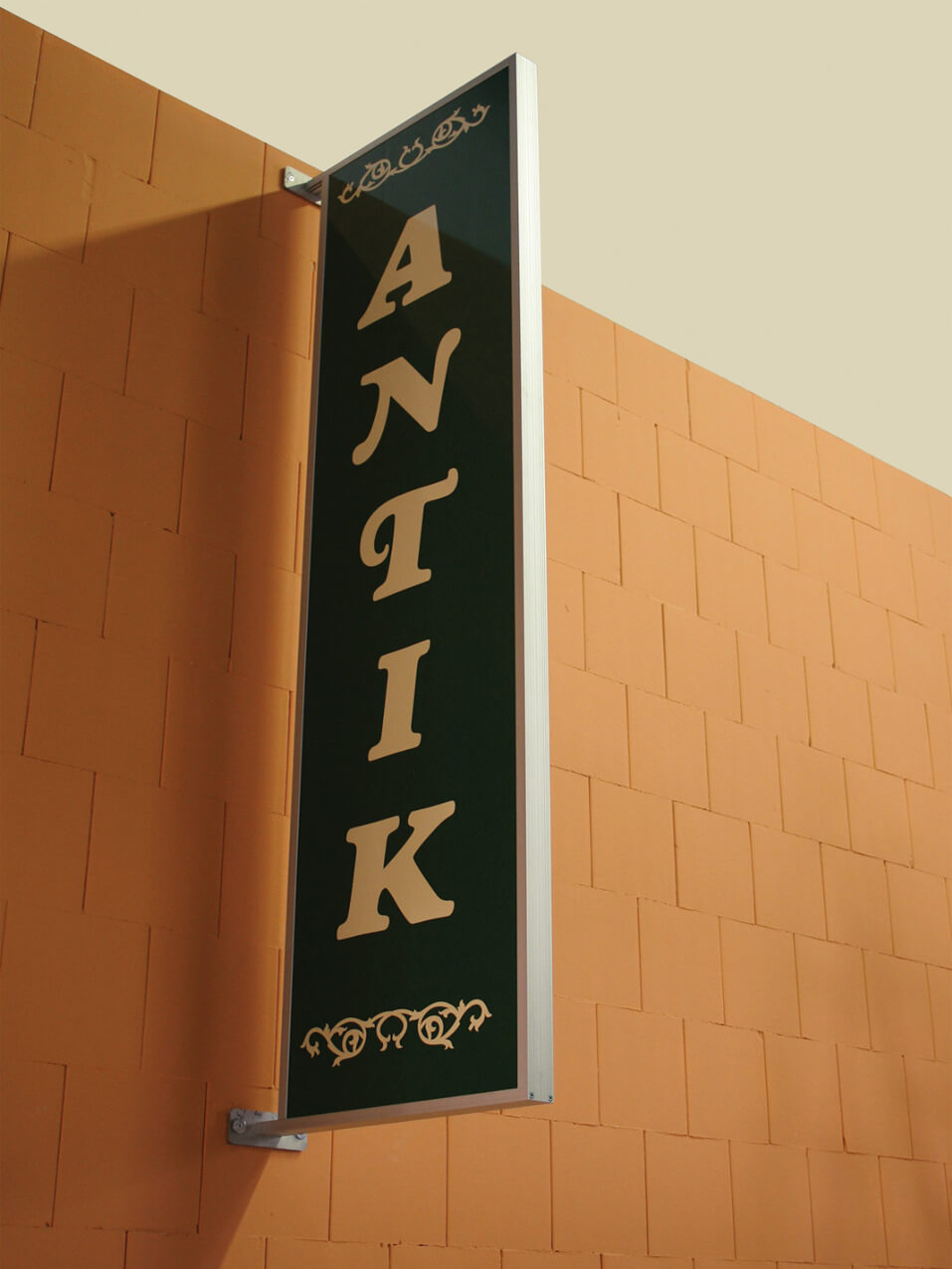 Ausleger-Rahmen-50x22mm-Wandausleger-Schildhalterung