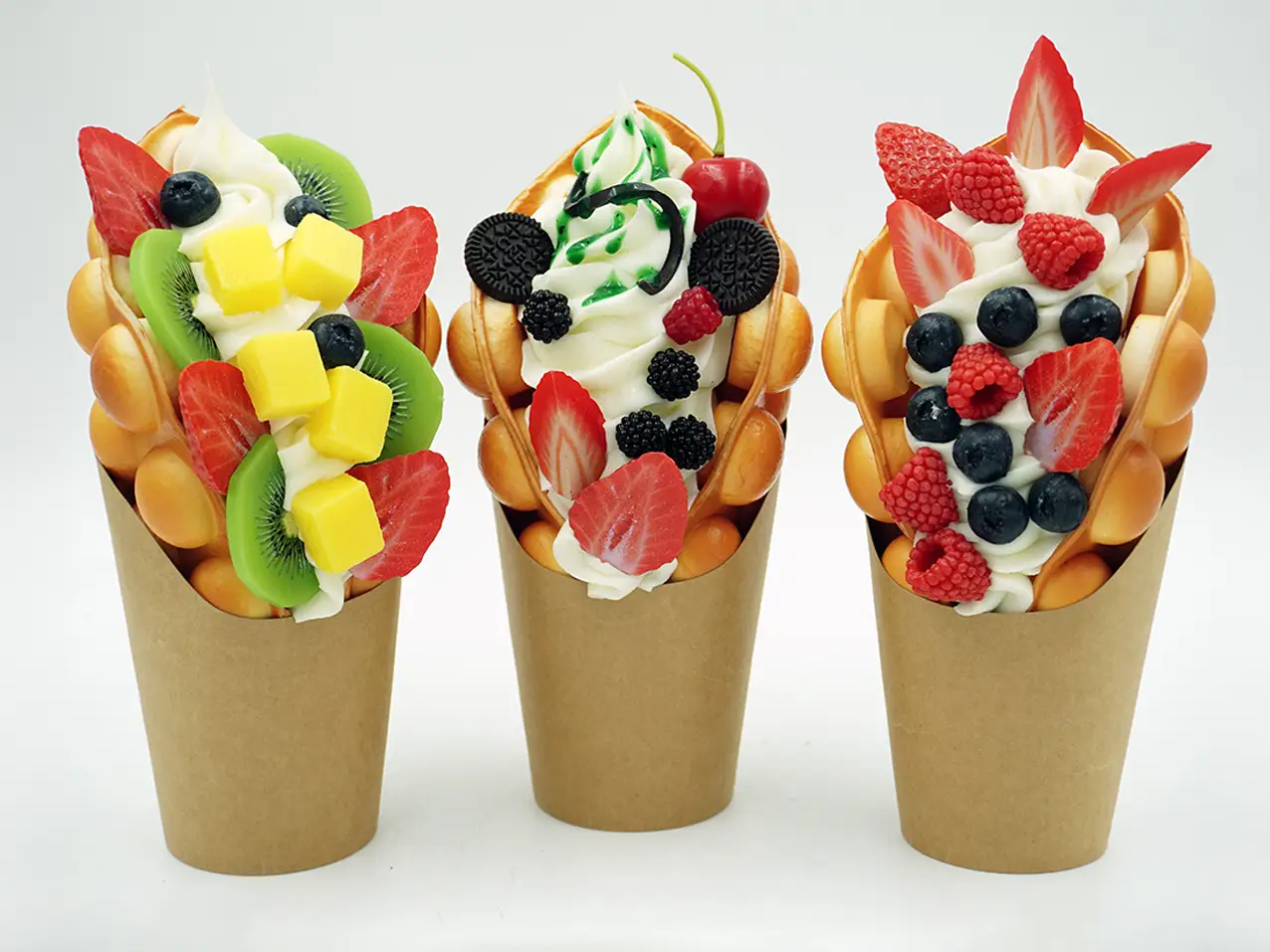 3D-Werbefigur-Dekorationsfigur-Aufsteller-Fruchteis-Fruechte-in-Waffel