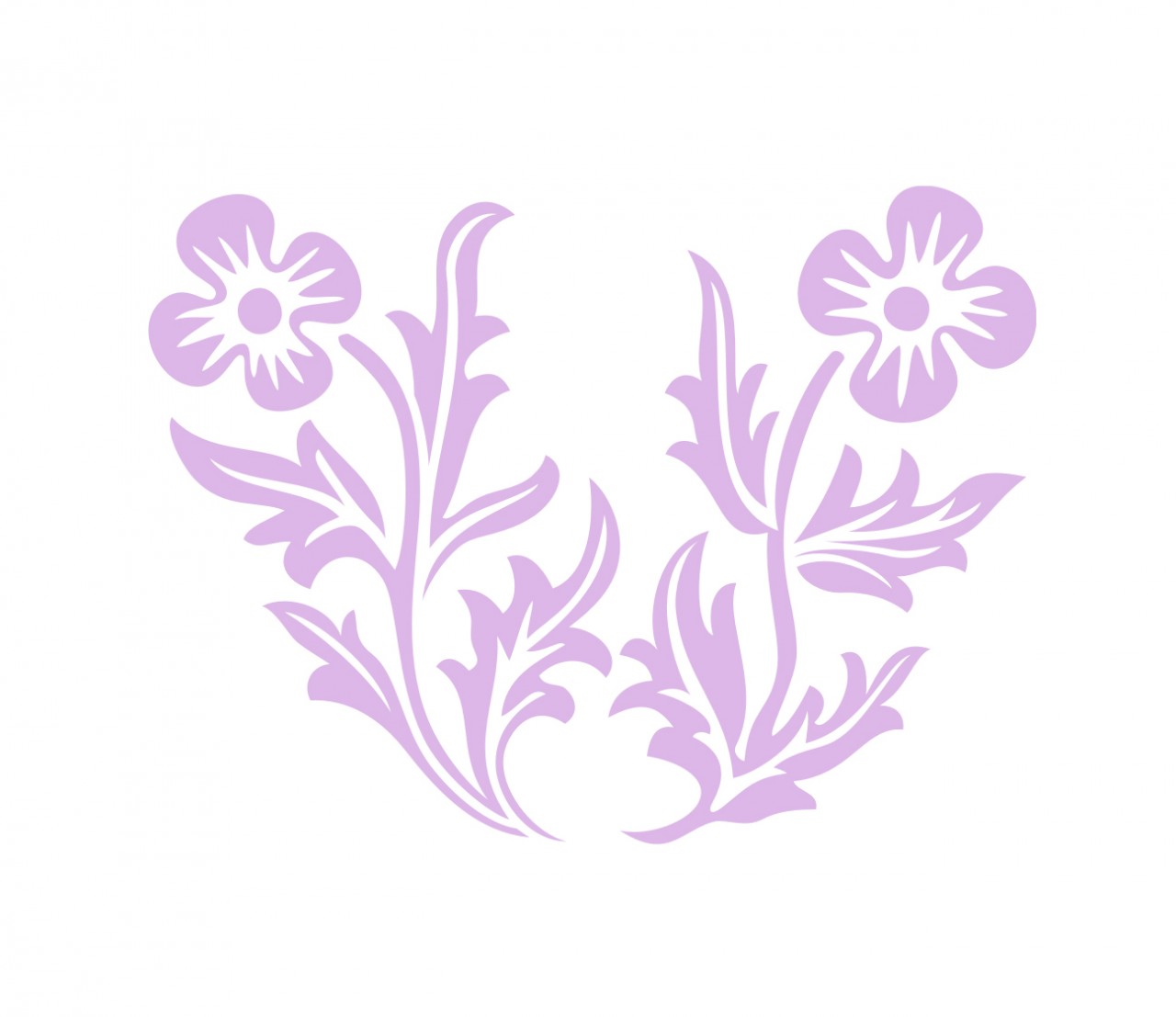 PFLANZEN Blumen Wandtattoo PFLANZEN Blumen Wandtattoo