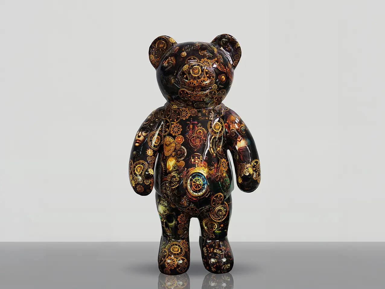 grosse-stehende-Baerenfigur-industrieller-Stil-140cm