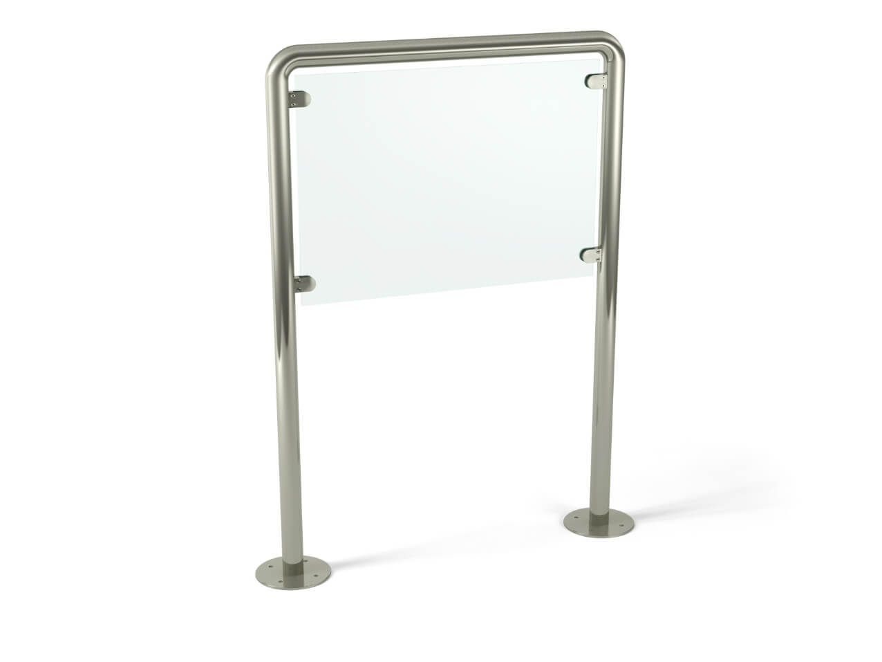 Aufsteller für Infotafel Edelstahl mit Rahmen Rund Aufsteller für Infotafel Edelstahl mit Rahmen Rund