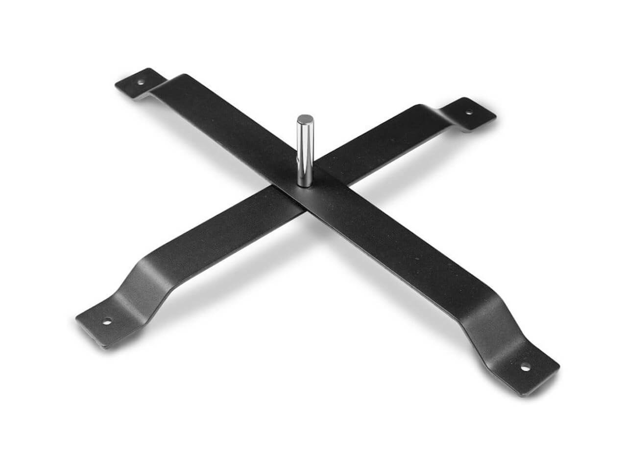 Kreuzfuß flach Beachflag Kreuzfuss-Metall-flach-schwarz-Strandflagge-zum-verankern