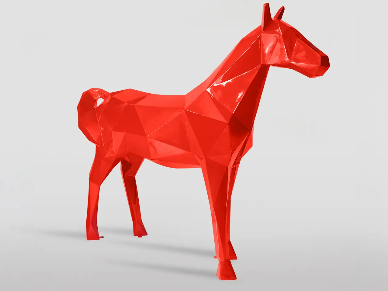 3D-XXL-Pferdefigur-Pferd-190cm-hoch-geometrisch-rot
