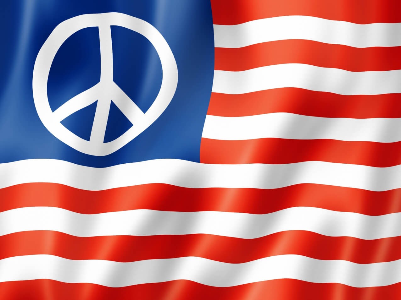 Fahne USA Amerika Peace Frieden Logo Fahne USA Amerika Peace Frieden Logo