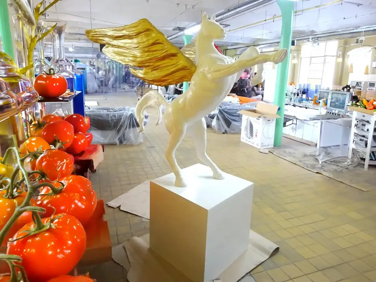 XXL-Pferdefigur-230cm-Pegasus-Werkstatt-3D-Formen