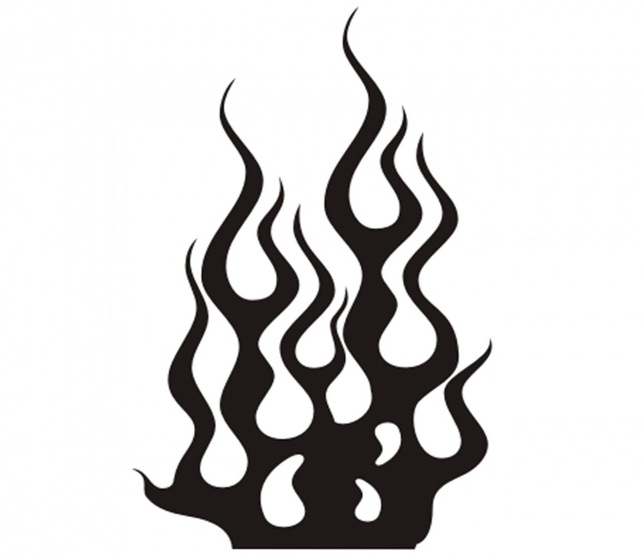 Flammen - Tattoo - Folienaufkleber Nr. 22 Flammen - Tattoo - Folienaufkleber Nr. 22