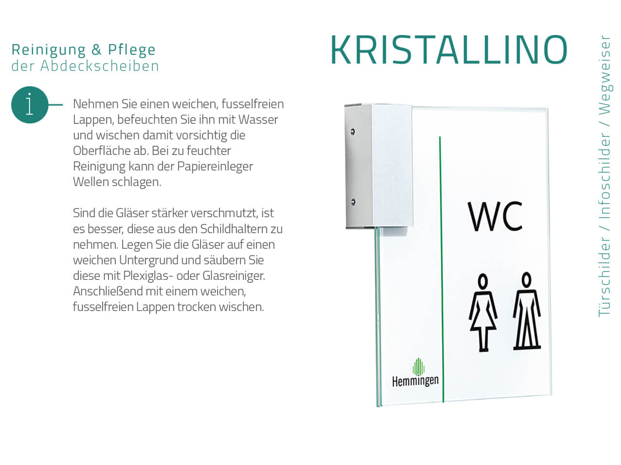 Tuerschild-Wandschild-ESG-Glasschild-Kristallino-Reinigung