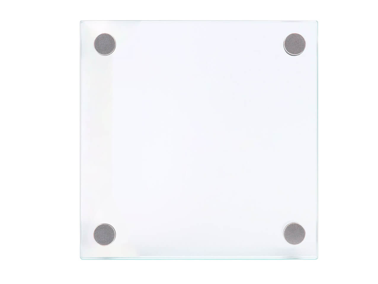 B51030-Glasschild-ESG-Tuerschild-4x-Abstandshalterung-Edelstahl