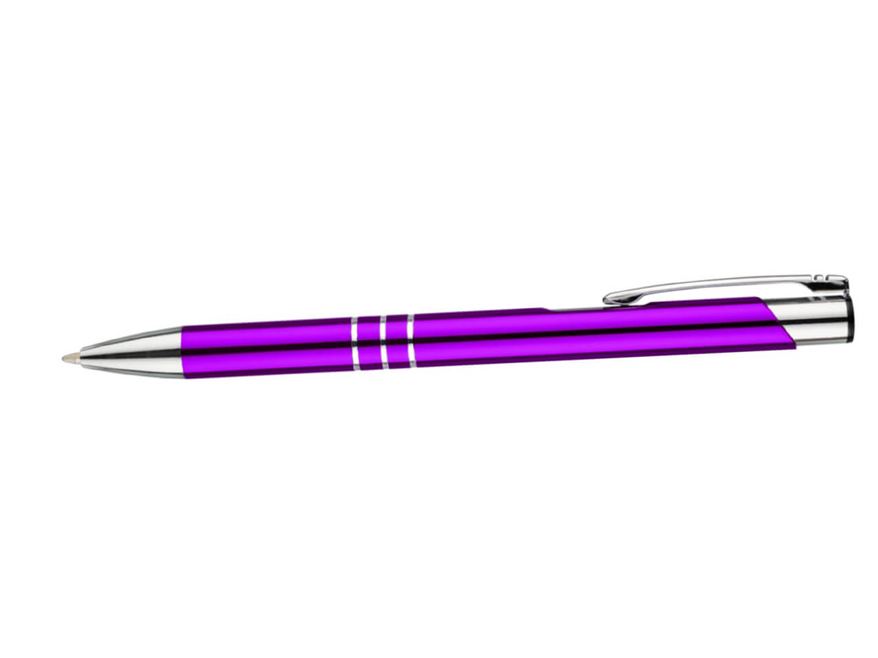 Kugelschreiber-Metall-Berlin-violett-Gravur