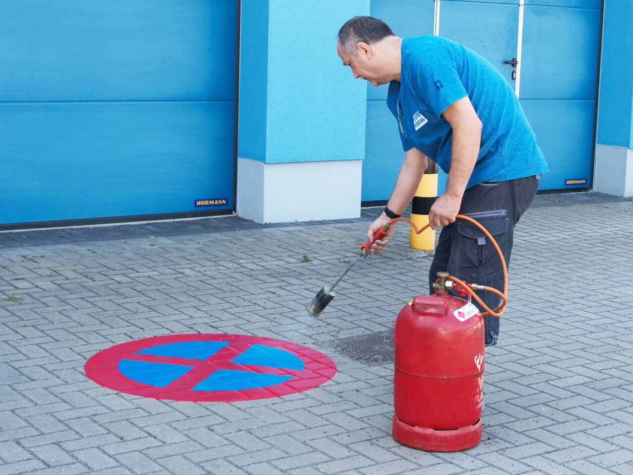 Gasbrenner für einbrennbare Markierungen Gasbrenner für einbrennbare Markierungen