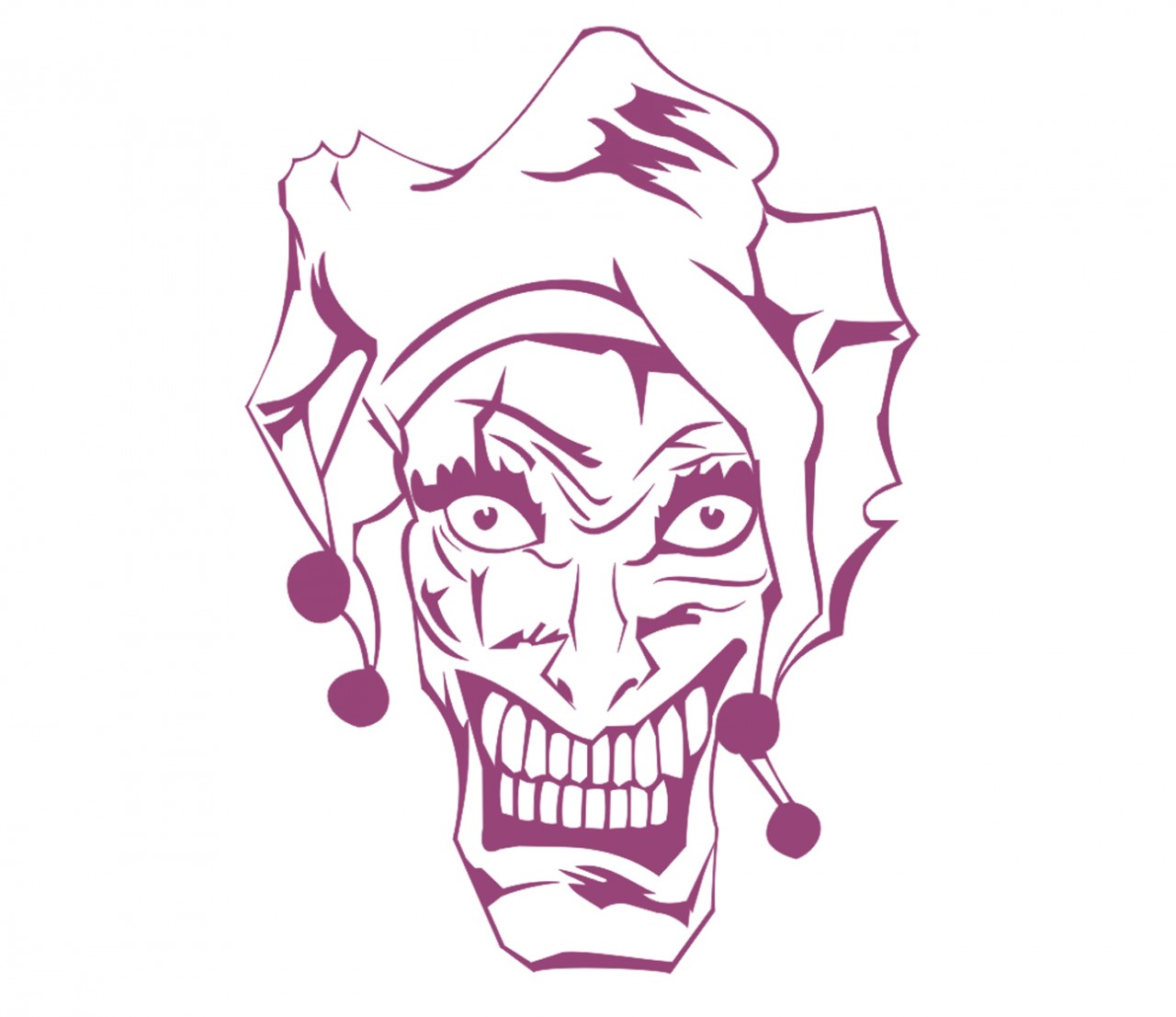 FANTASY Joker, Clown Wandtattoo FANTASY Joker, Clown Wandtattoo