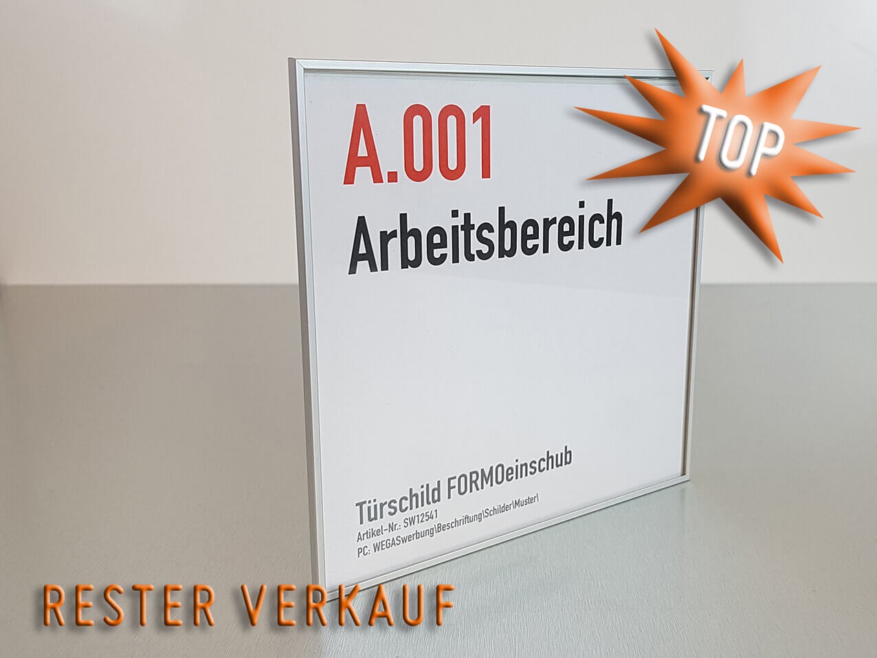 Türschild 151 x 151 mm FORMOeinschub 2,5mm 10% RABATT PREIS Türschild 151 x 151 mm FORMOeinschub 2,5mm 10% RABATT PREIS