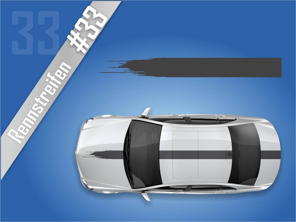 Autostreifen Rennstreifen Rallye Streifen #2133