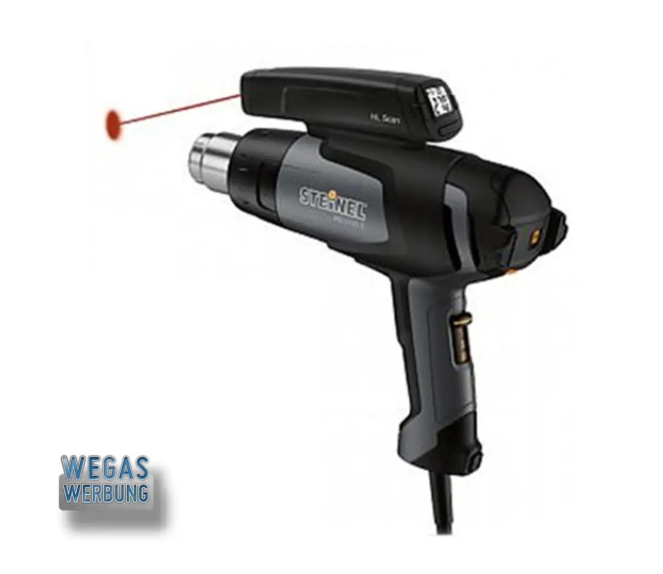 Z65105-Heissluftpistole-elektronischer-Regler-LCD-Anzeige-Temperaturmesser-Steinel-Carwrapping