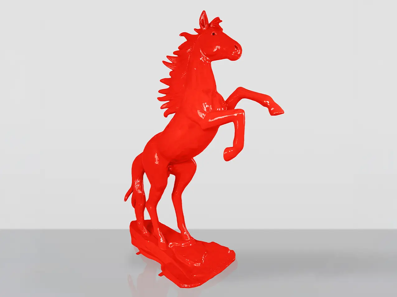 3D-XXL-Pferdefigur-Springreiten-Pferdesport-350x320cm-rot