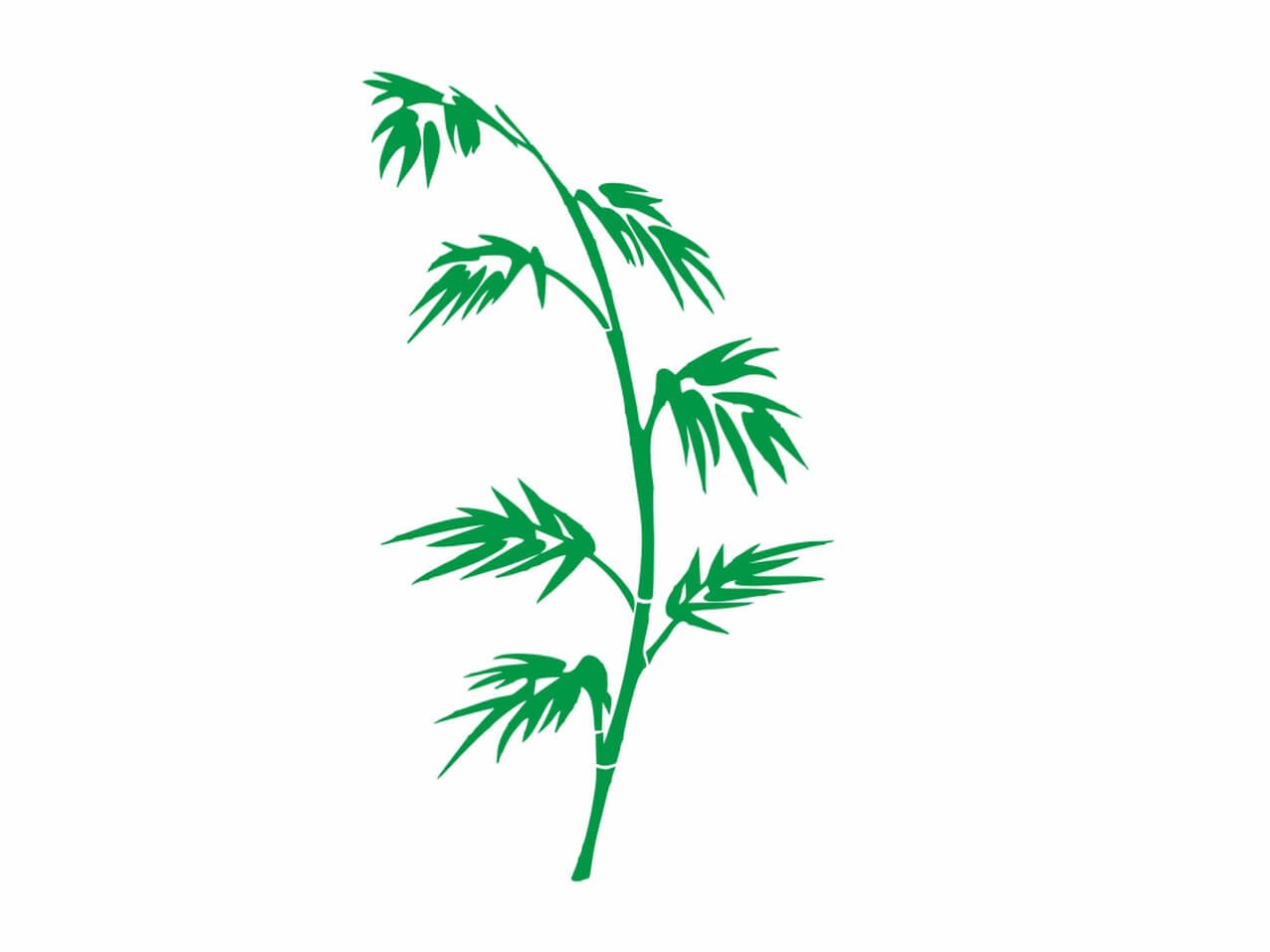 PFLANZEN Bambus Wandtattoo #0044 PFLANZEN Bambus Wandtattoo #0044